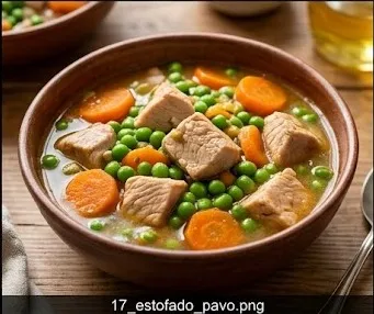 Ragoût de Dinde aux Petits Pois et Carottes