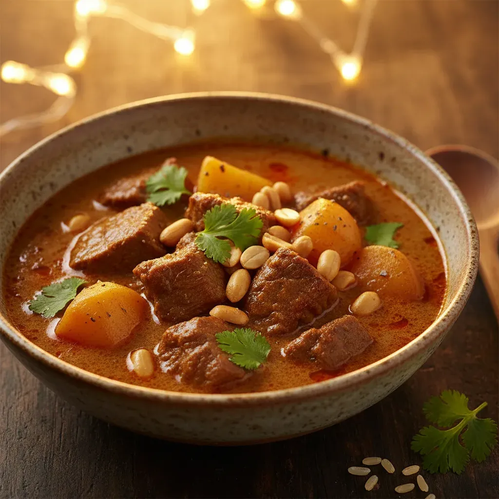 Massaman Curry Thaïlandais: L'Odyssée Gourmande du Bœuf et Lait de Coco