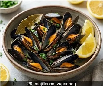 Moules à la Vapeur au Citron et Laurier