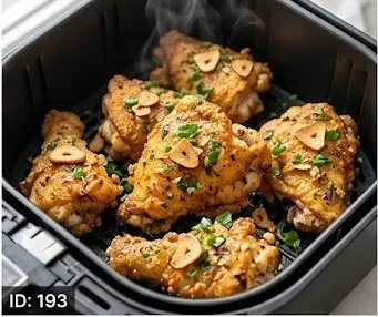 Poulet à l'ail à l'Airfryer (Sans Huile)