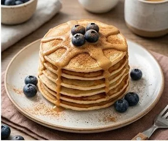 Pancakes à l'Avoine et Blancs d'Œufs à la Cannelle