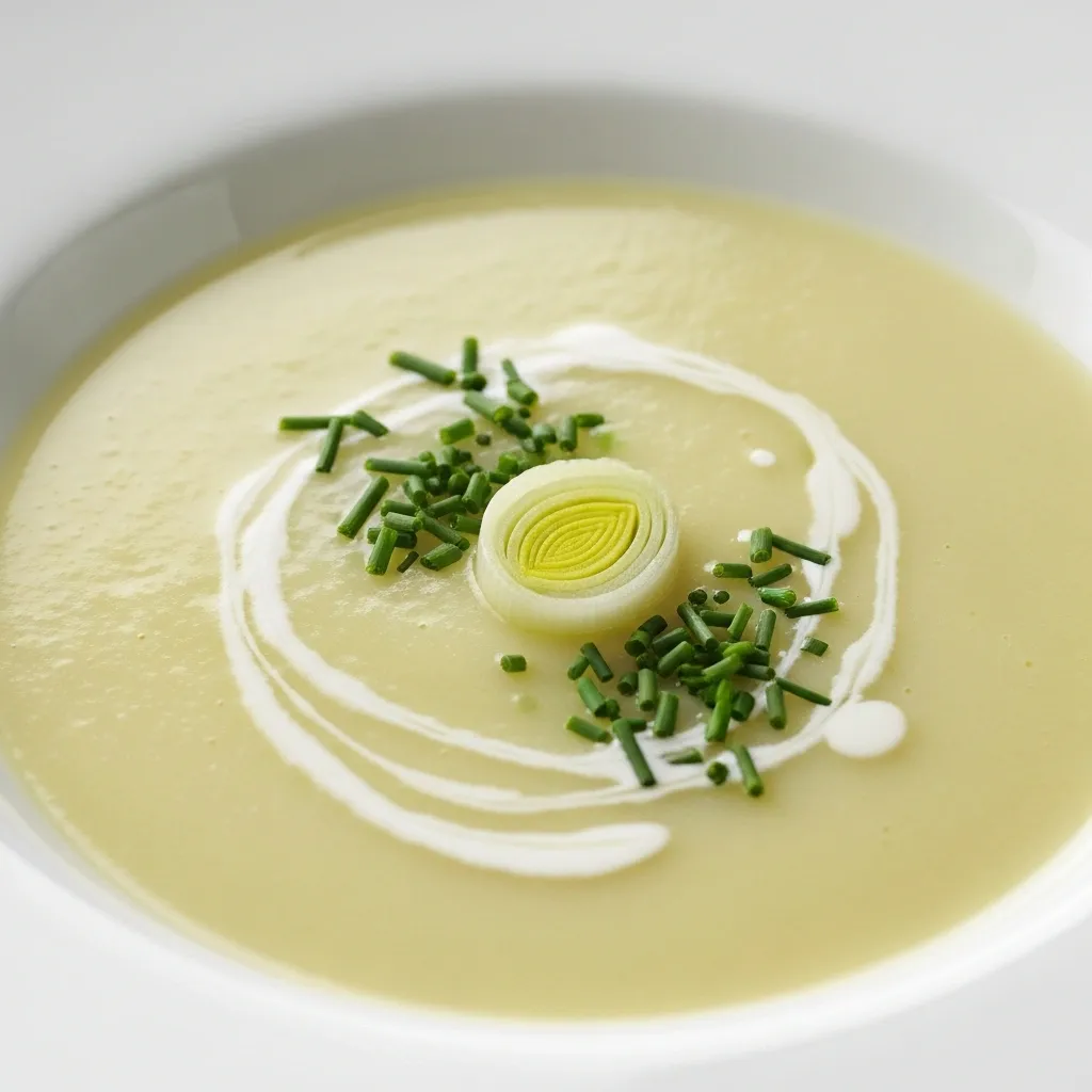 Vichyssoise Légère (Crème de Poireaux Froide)